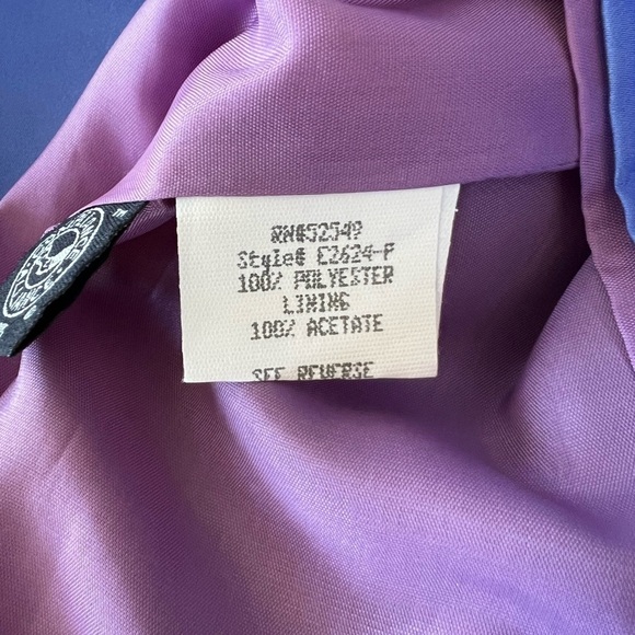 Laundry By Shelli Segal periwinkle satin dress size 8P New with tags - Picture 9 of 10